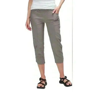 Patagonia Pants Sz Small Gray High Spy Crop Capri Pull On Hiking Climbing